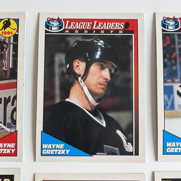 8 CARD LOT WAYNE GRETZKY 1991 O-Pee-Chee Los Angeles Kings Vintage HOF Great One - Picture 3 of 10